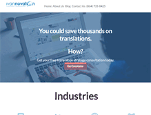 Tablet Screenshot of ivannovation.com